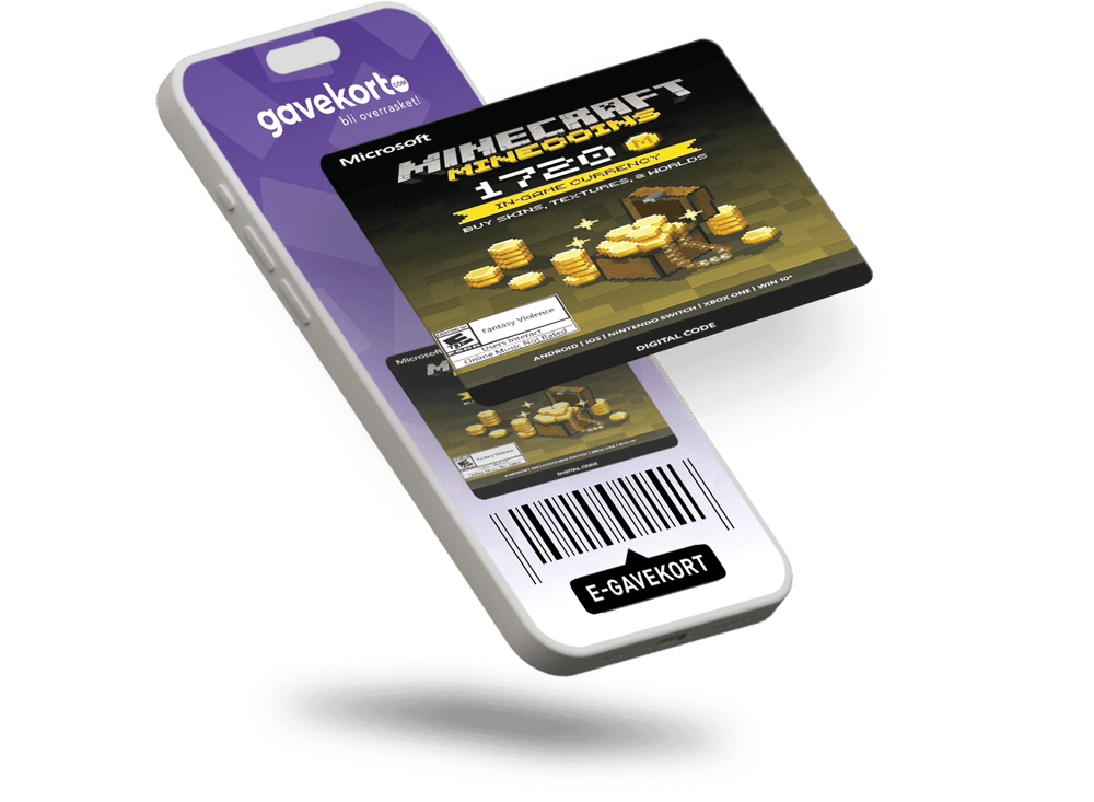 Minecraft MineCoins – 1720 Gavekort